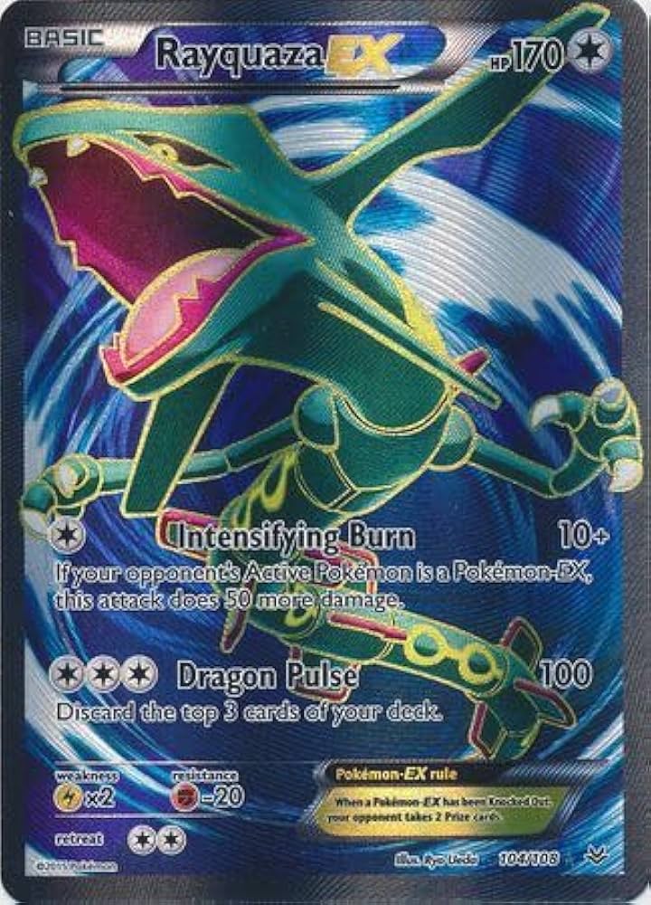 Pokemon Rayquaza EX - 104/108 - Full Art Ultra Rare XY
